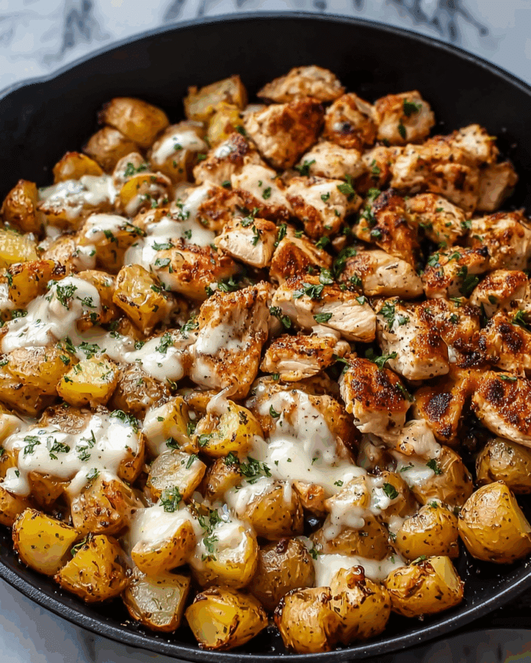 Garlic Parmesan Chicken and Potatoes Recipe