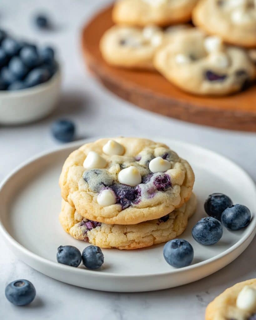 Blueberry White Chocolate Chip Cookies Recipe