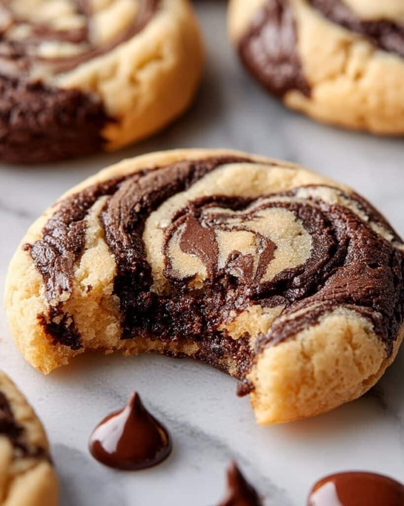 Peanut Butter Brownie Swirl Cookies Recipe