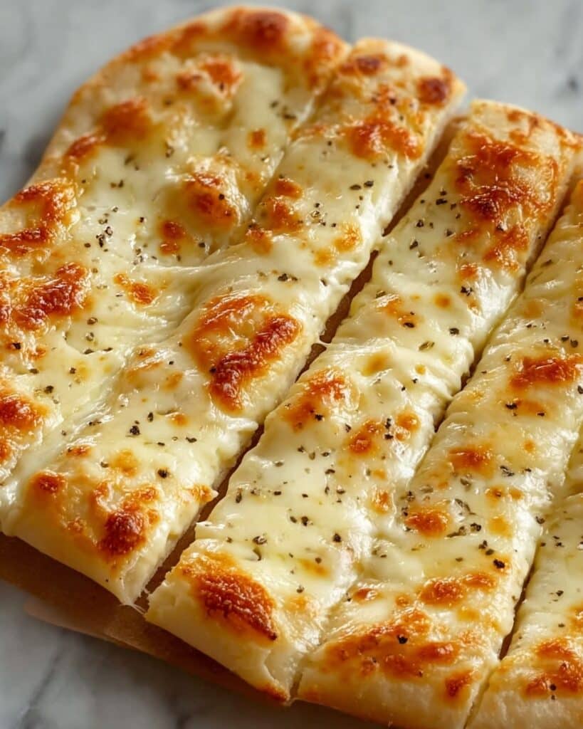 Homemade Cheesy Breadsticks Recipe