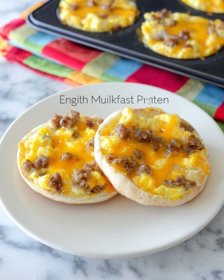 English Muffin Breakfast Pizza Recipe