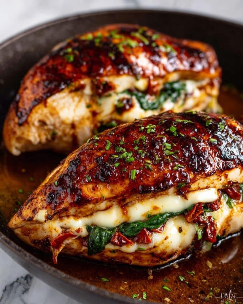 Caprese Stuffed Balsamic Chicken Recipe