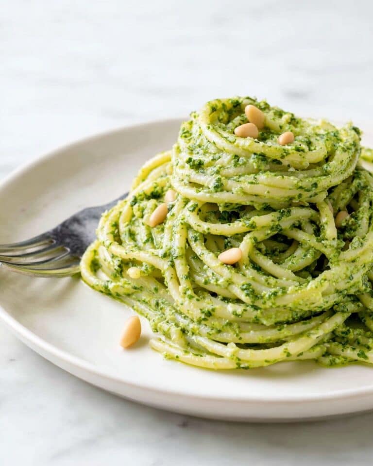 Dreamy Creamy Pasta Recipe with Basil, Pesto, and Parmesan Recipe