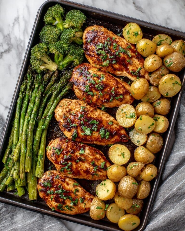 Sheet Pan Garlic Butter Chicken and Veggies Recipe