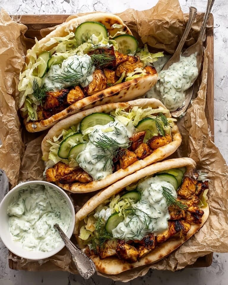 Sheet Pan Chicken Pitas with Herby Ranch Recipe