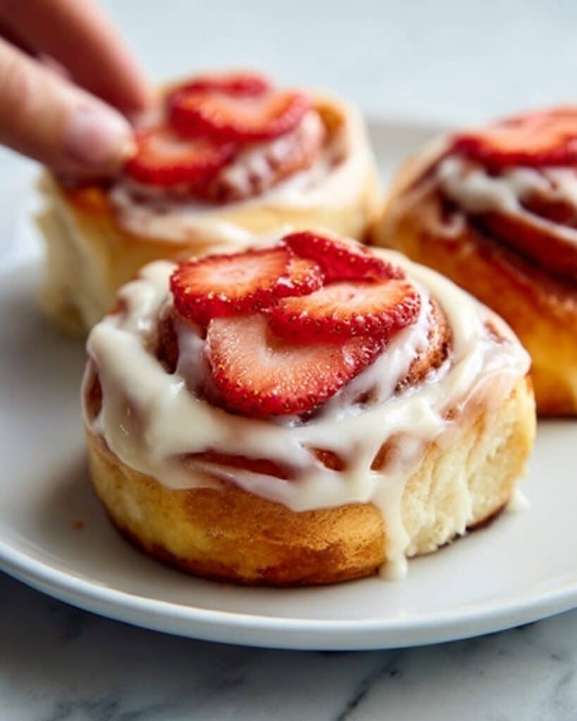 Strawberry Cheesecake Cinnabon Rolls Recipe