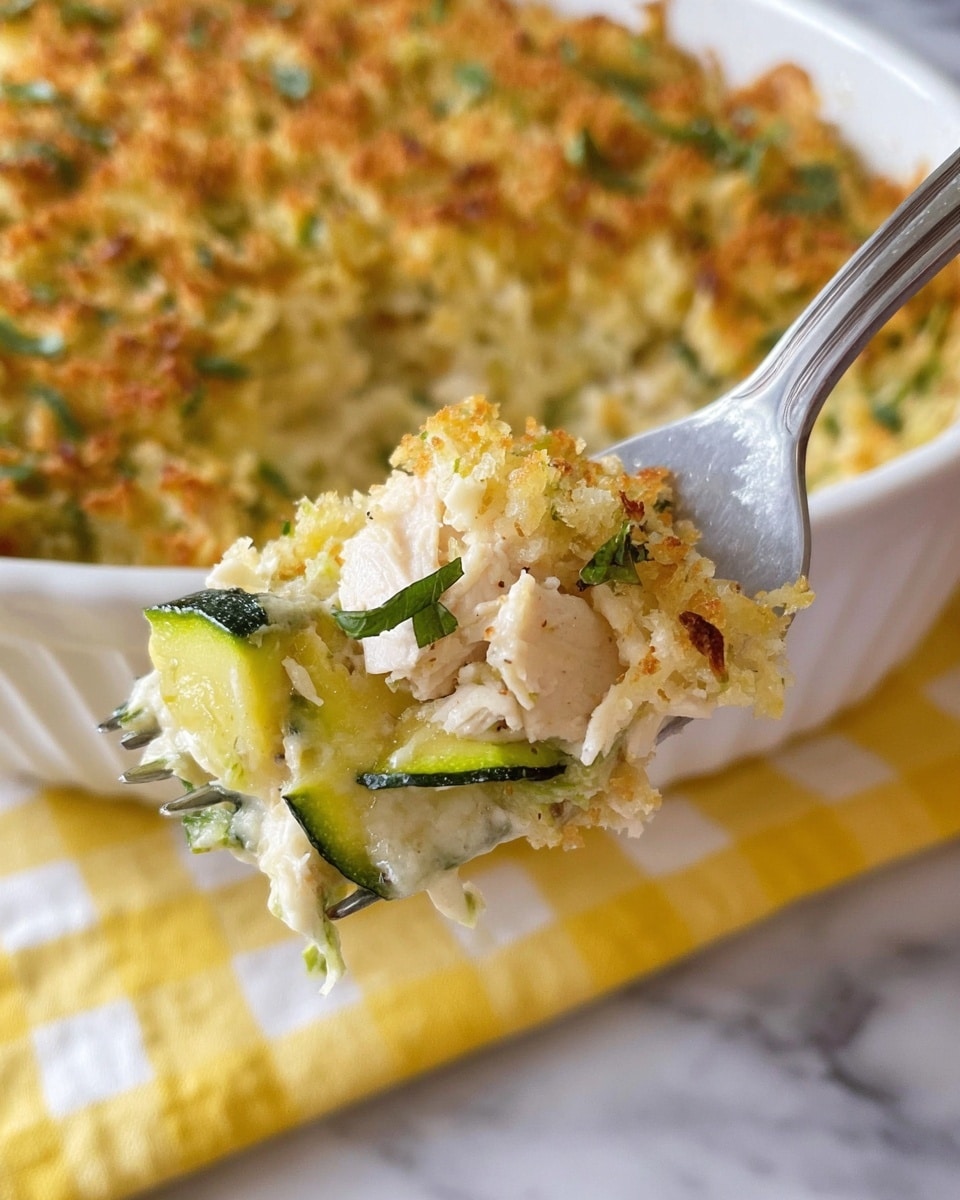 Creamy Chicken Zucchini Stuffing Casserole Recipe