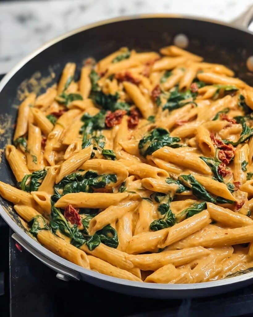 One-Pot Spinach Tomato Pasta Recipe