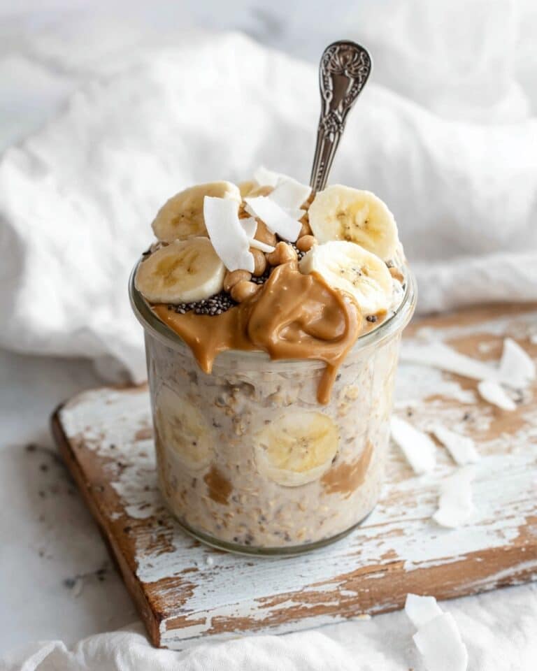 Peanut Butter Banana Overnight Oats Recipe