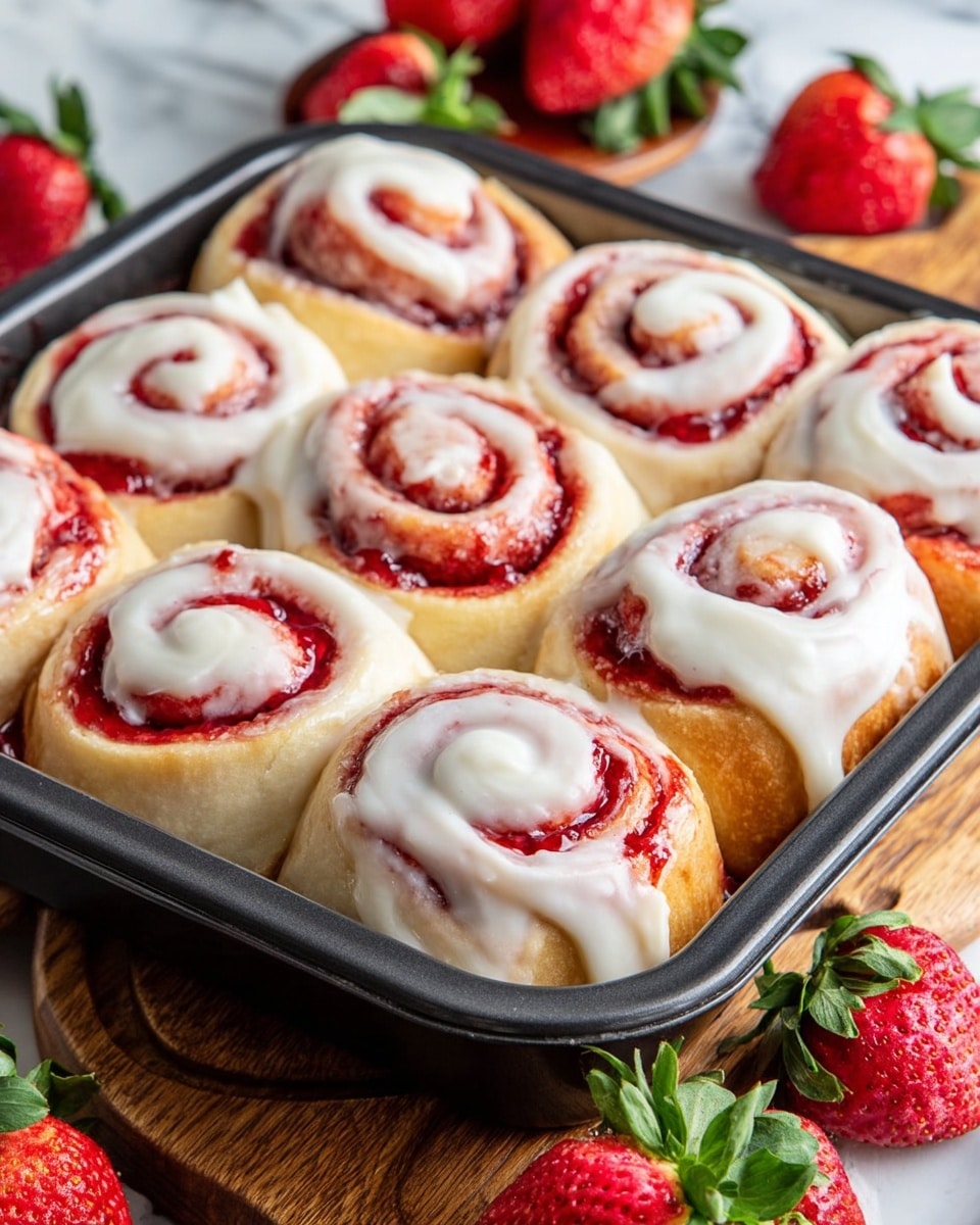 Strawberry Cinnabon Rolls Recipe