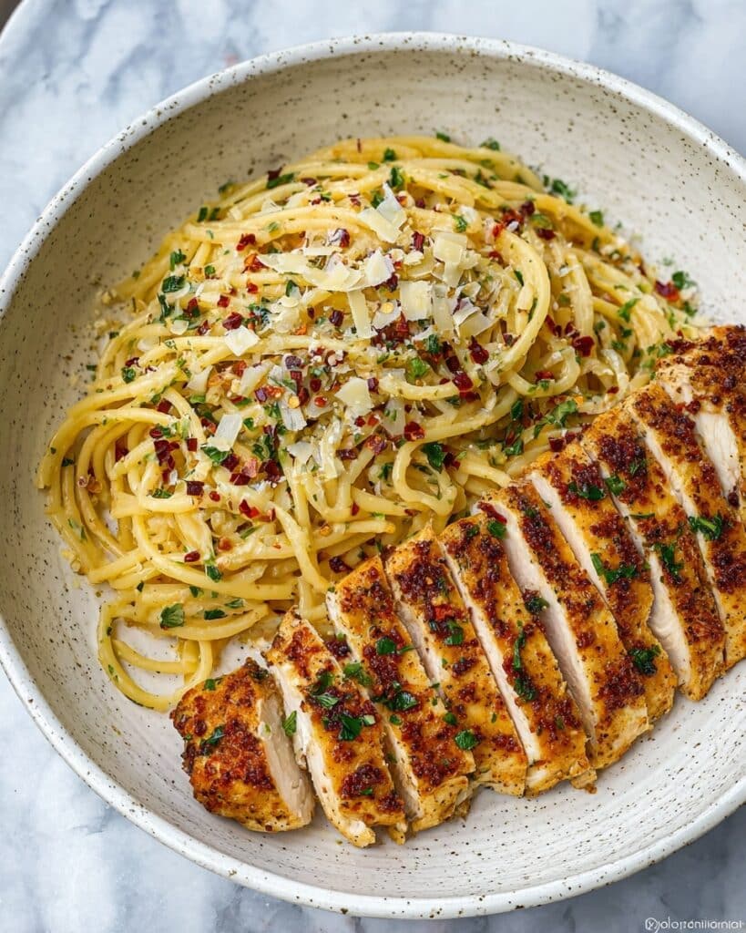 Garlic Butter Chicken Pasta Recipe