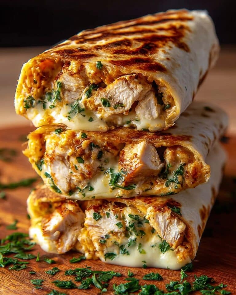 Garlic Chicken Wraps Recipe