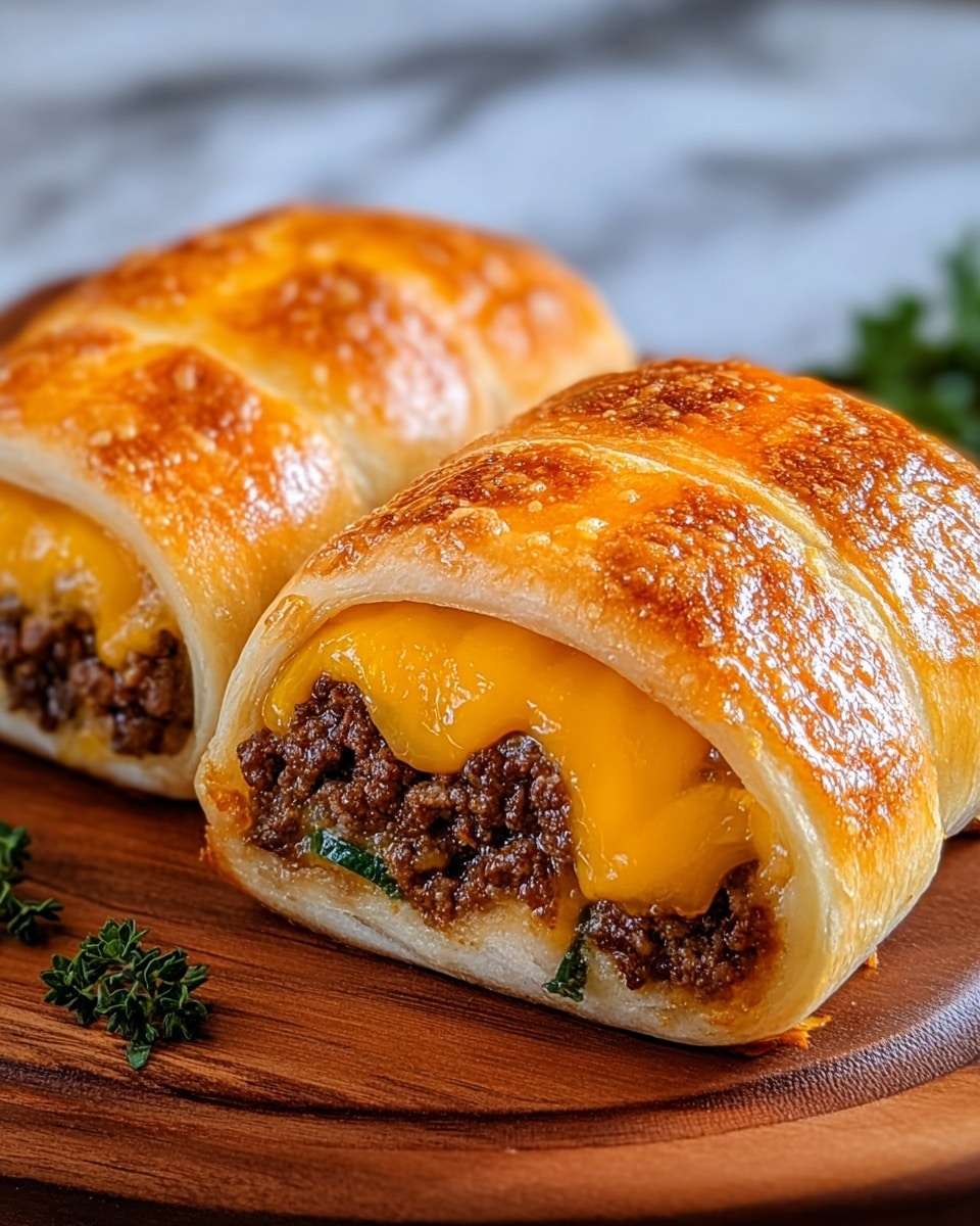 The image shows several rolled tortillas that are golden brown and crisp on the outside. Each roll has two visible layers: a soft, slightly toasted tortilla on the outside and melted yellow cheese inside, wrapping around a layer of browned, cooked ground beef. The ends of the rolls reveal the filling clearly, with some minced green herbs scattered around for garnish. The rolls are placed neatly on a white plate sitting on a white marbled surface. photo taken with an iphone --ar 4:5 --v 7