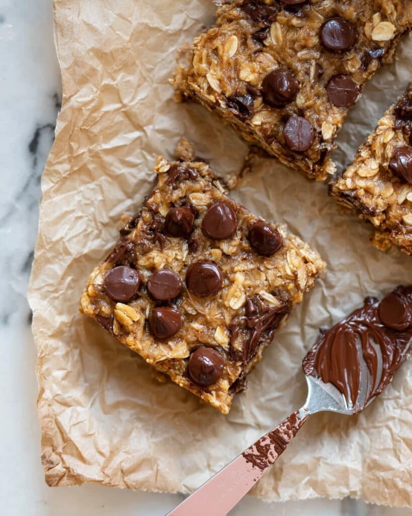 Banana Oatmeal Chocolate Chip Bars Recipe