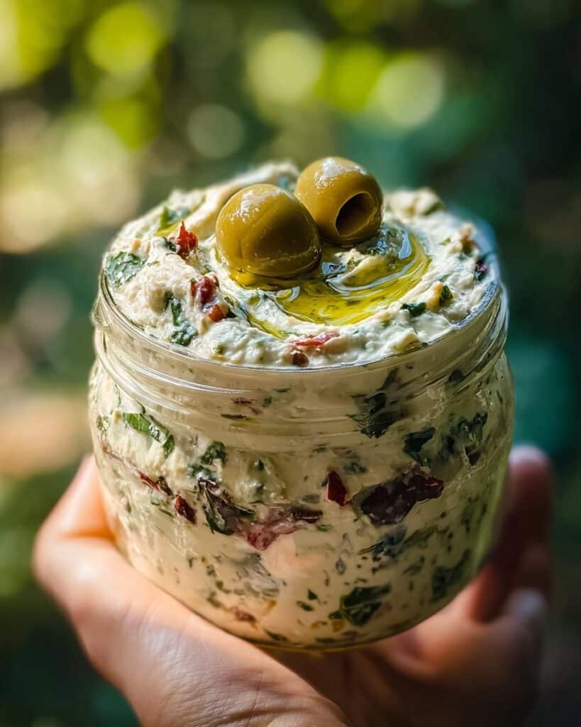 Olive Lovers’ Dream Dip – Creamy Feta & Green Olive Spread Recipe