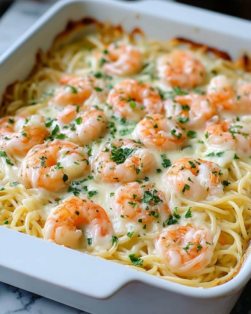 Shrimp Scampi Pasta Bake Recipe