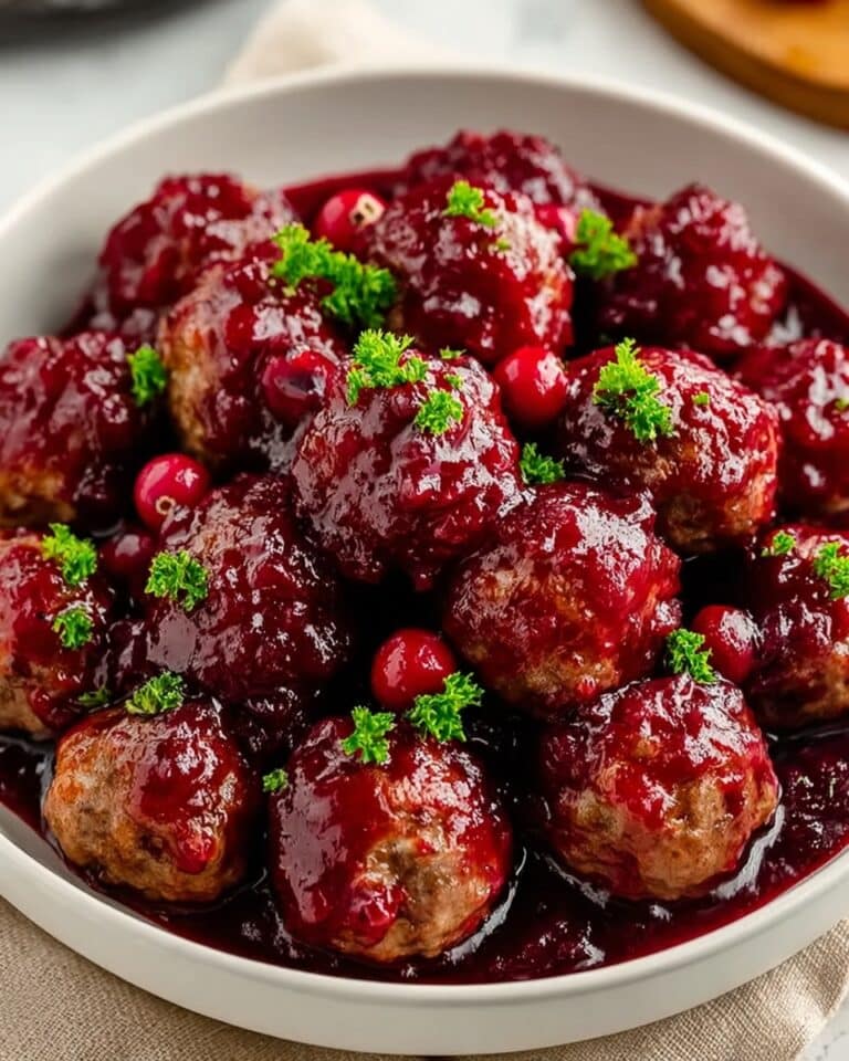 Quick Christmas Cranberry Meatballs for Festive Gatherings Recipe