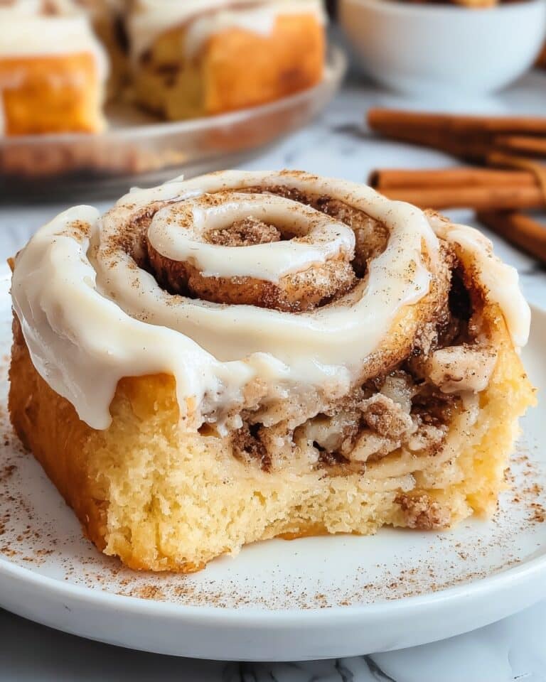 Cinnamon Roll Poke Cake Recipe