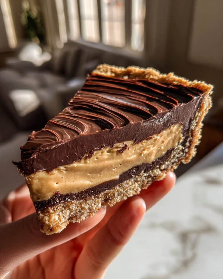 No-Bake Chocolate Peanut Butter Pie Recipe