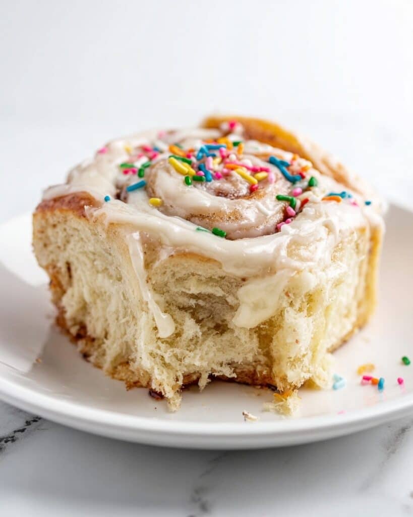 Birthday Cake Cinnamon Rolls Recipe