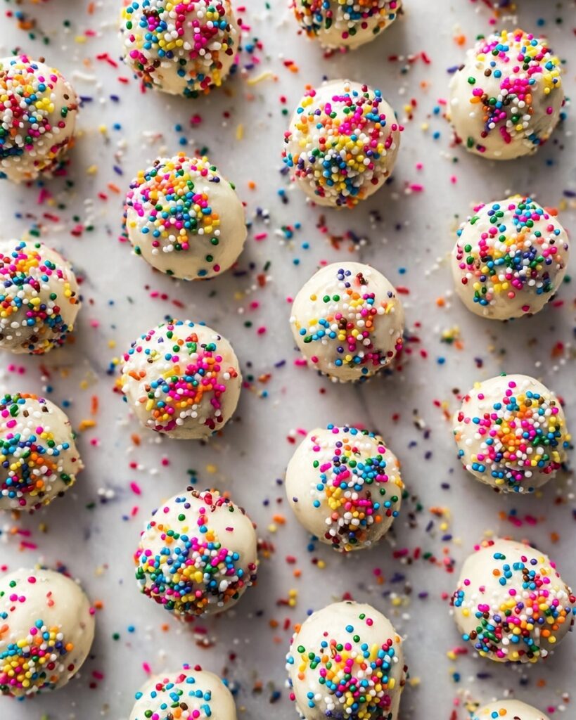 Birthday Cake Batter Protein Balls Recipe