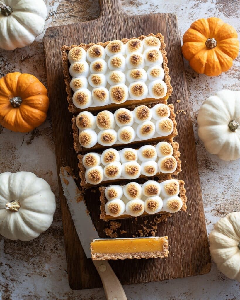 Pumpkin and Hazelnut Tart with Toasted Marshmallow Recipe