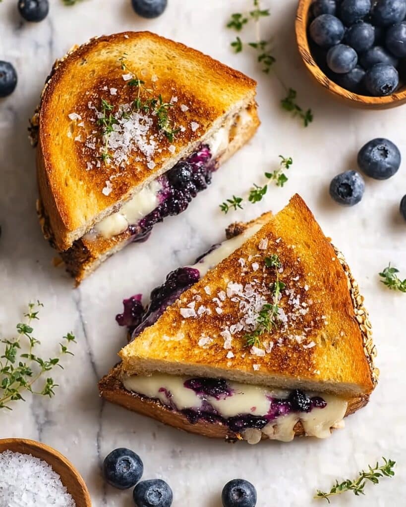 Crispy Blueberry Grilled Cheese Recipe