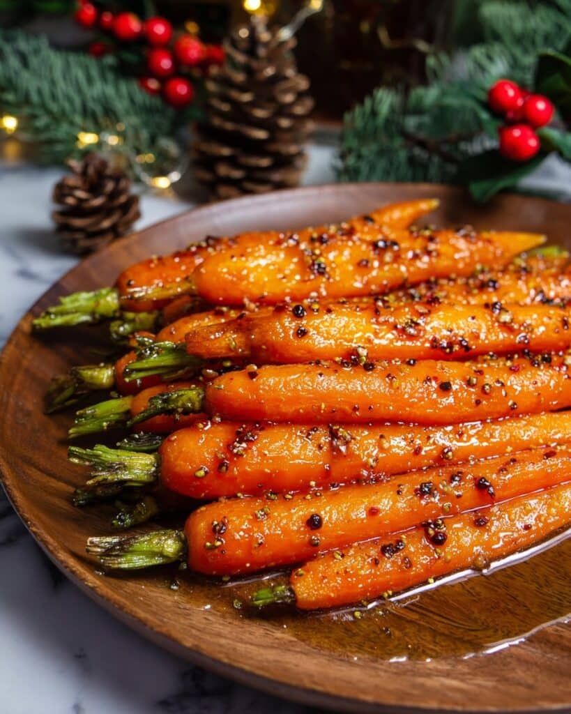 Maple Mustard Roasted Carrots Recipe