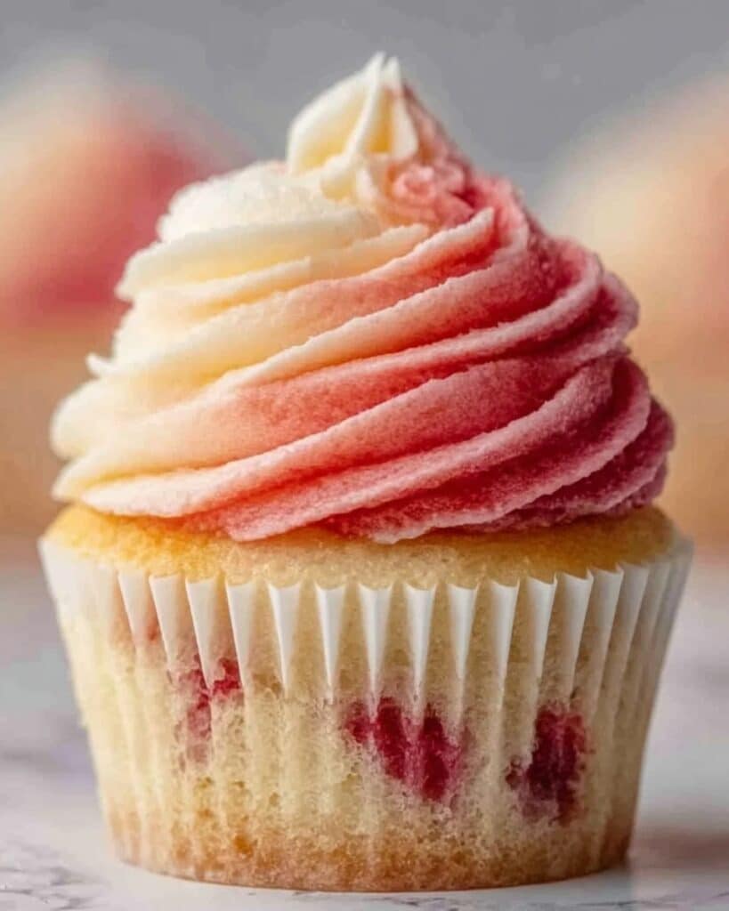 Mango Strawberry Sunset Cupcakes Recipe
