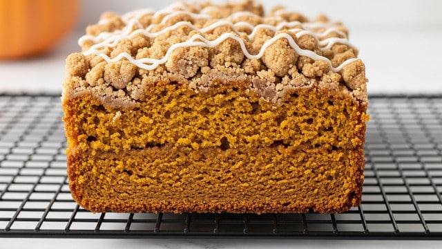 Pumpkin Streusel Bread with Maple Glaze Recipe