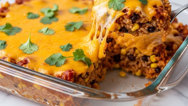 Chicken Enchilada Rice Casserole Recipe