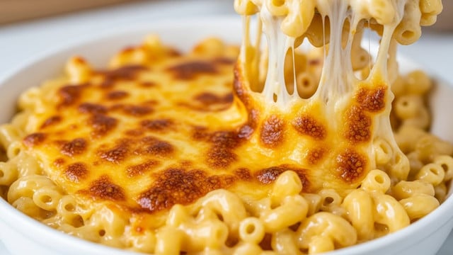 Creamy Baked Mac and Cheese with Panko Topping Recipe