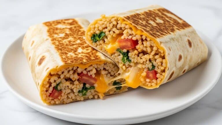 Cheesy Ground Chicken and Rice Burritos Recipe