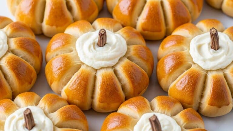 Crescent Pumpkins with Cream Cheese and Pumpkin Pie Filling Recipe