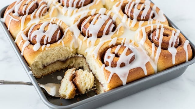 Pumpkin Cinnamon Roll Casserole Recipe