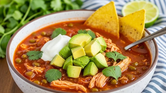 Slow Cooker Chicken Tortilla Soup Recipe