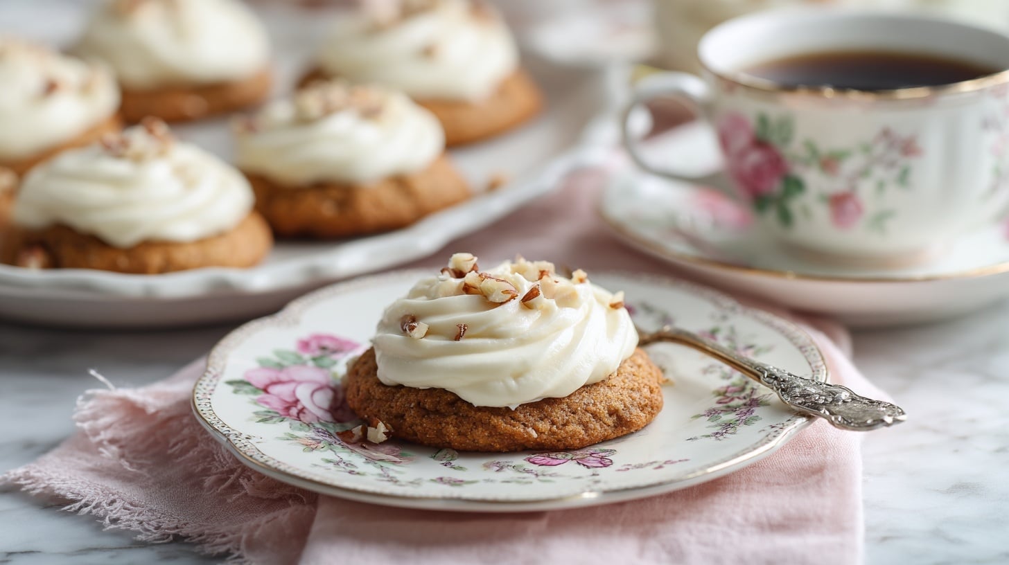 Pecan Sugar Cookies with Brown Butter Icing Recipe - Recipe Image