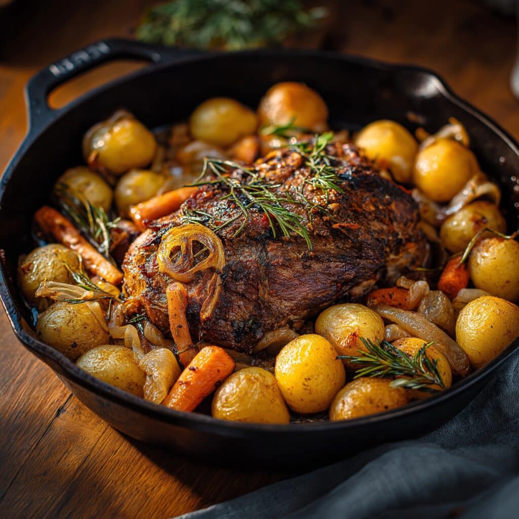 Healthy Roast Dinner with Lean Steak and Roasted Vegetables Recipe