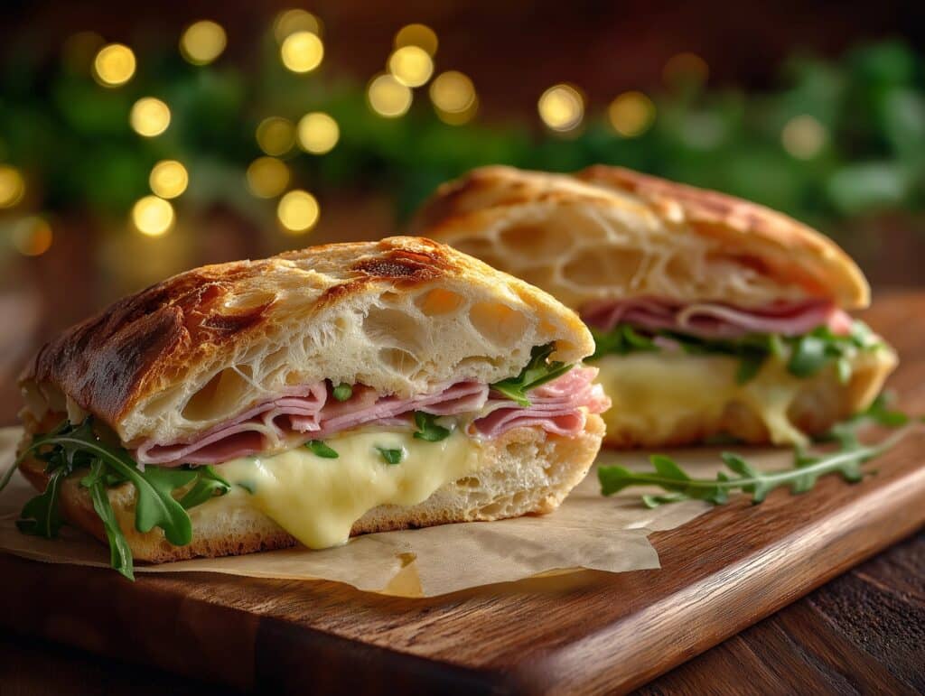 Ham and Cheese Sourdough Croissant Loaf Recipe
