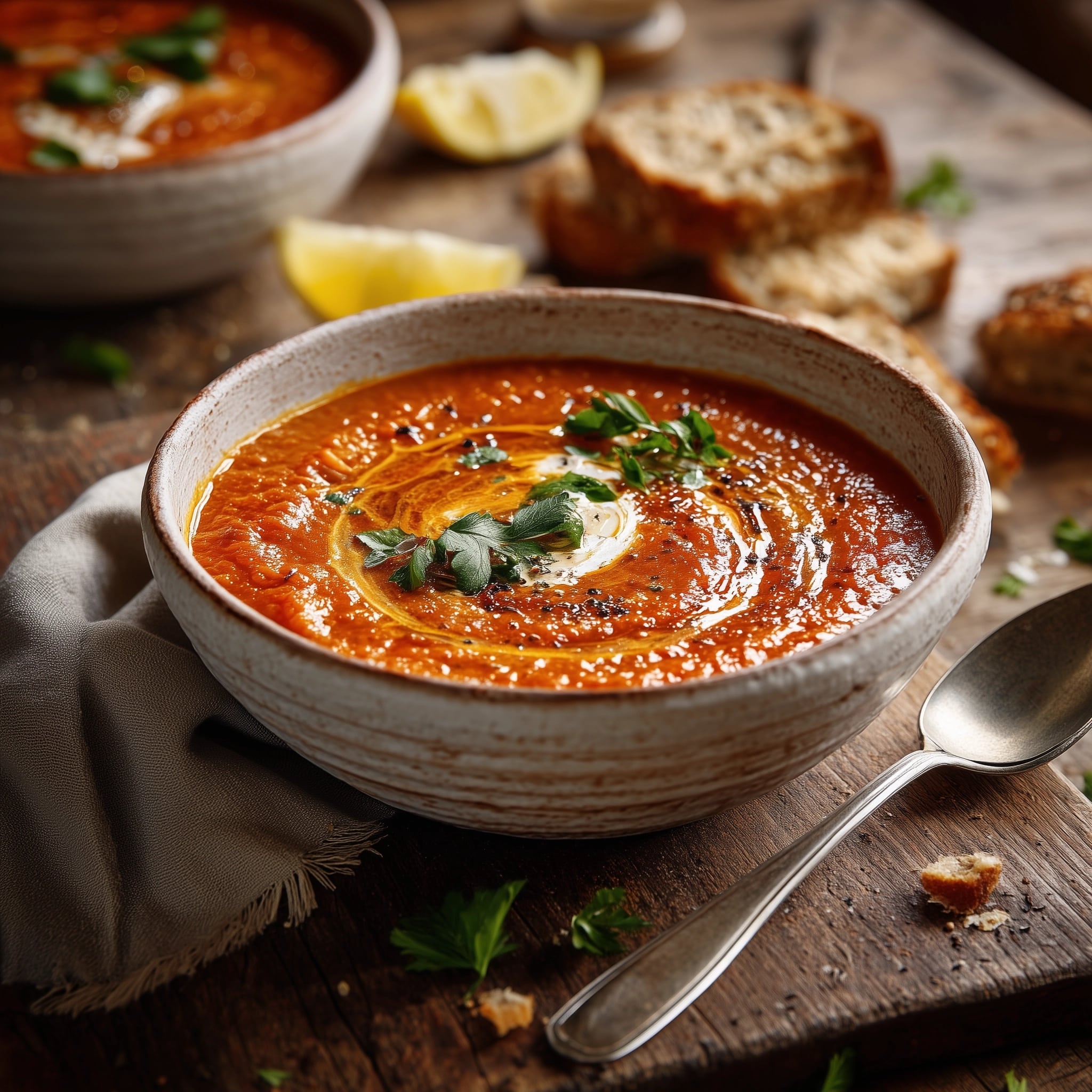 Smoky Tomato, Chipotle & Charred Corn Soup Recipe - Recipe Image