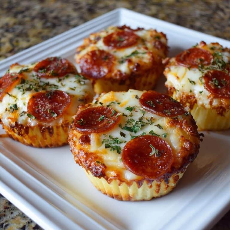 Easy Pizza Cupcakes Recipe