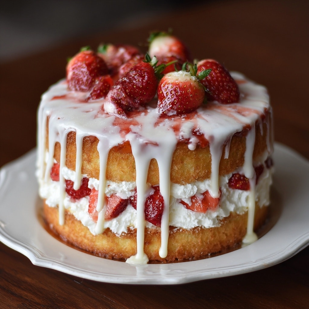 Strawberry Moscato Layer Cake Recipe