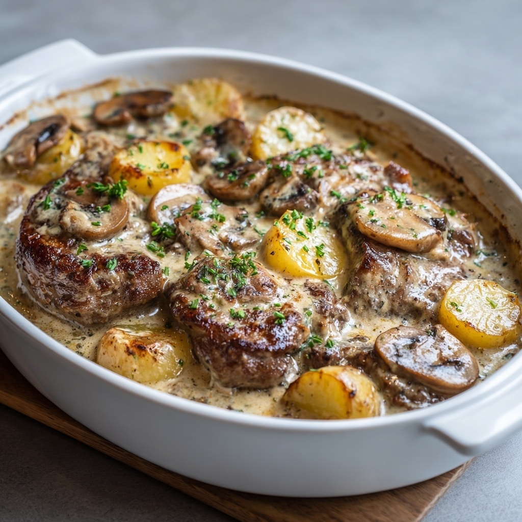 Slow Cooker Beef and Potato Au Gratin Recipe - Recipe Image