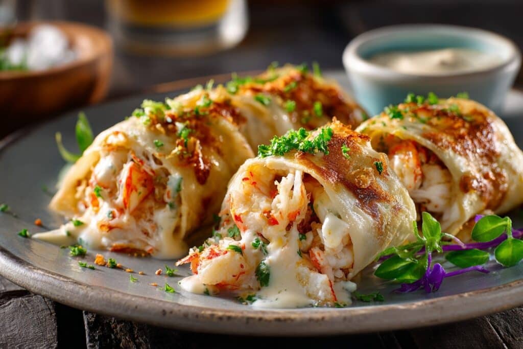Cheesy Seafood Tortilla Bombs Recipe