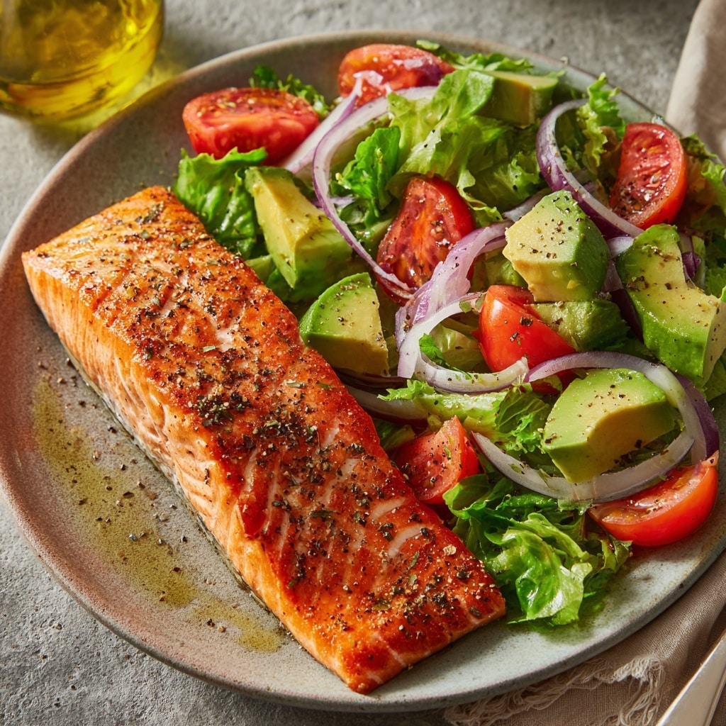 Grilled Salmon with Avocado and Tomato Salsa Recipe