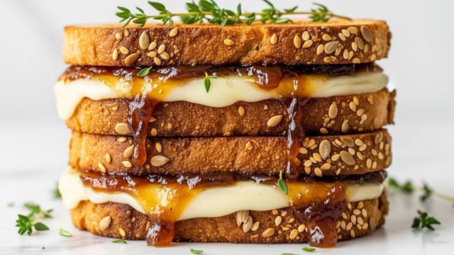 Apple Butter Brie Grilled Cheese Recipe