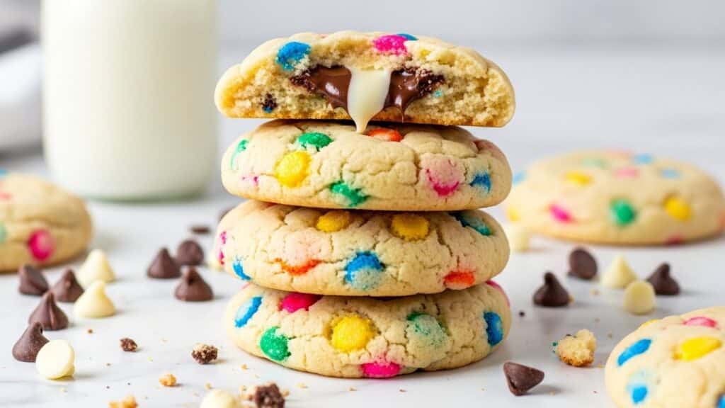 Cake Batter Chocolate Chip Cookies Recipe