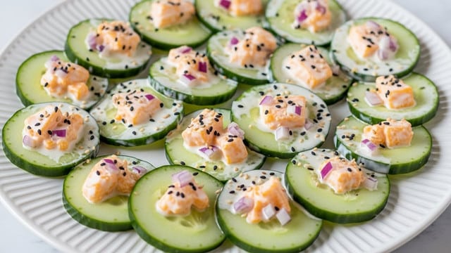 Jalapeno Popper Cucumber Salad Recipe