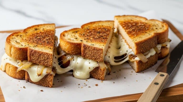 Caramelized Onion and Apple Grilled Cheese Sandwich Recipe