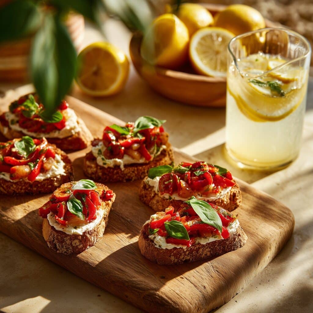 Smashed Cannellini Bean Crostini Recipe